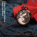 Chinese Dragon Coiled-dragon Mechanical Movement Pocket Watch